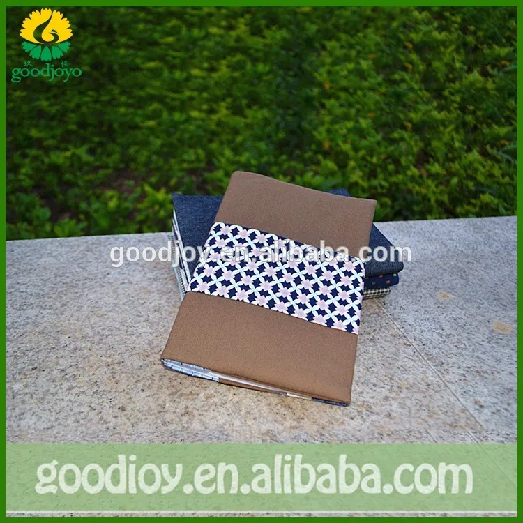 Customized Attractive Colorful Stretchable Fabric Book Cover And Color Canvas Fabric Book Cover