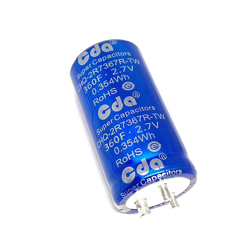 AC Capacitors DC Emergency Power Supply High Capacitance  Farad Solar Power System CHQ-2R7307R-TW 2.7V300F Super Capacitor