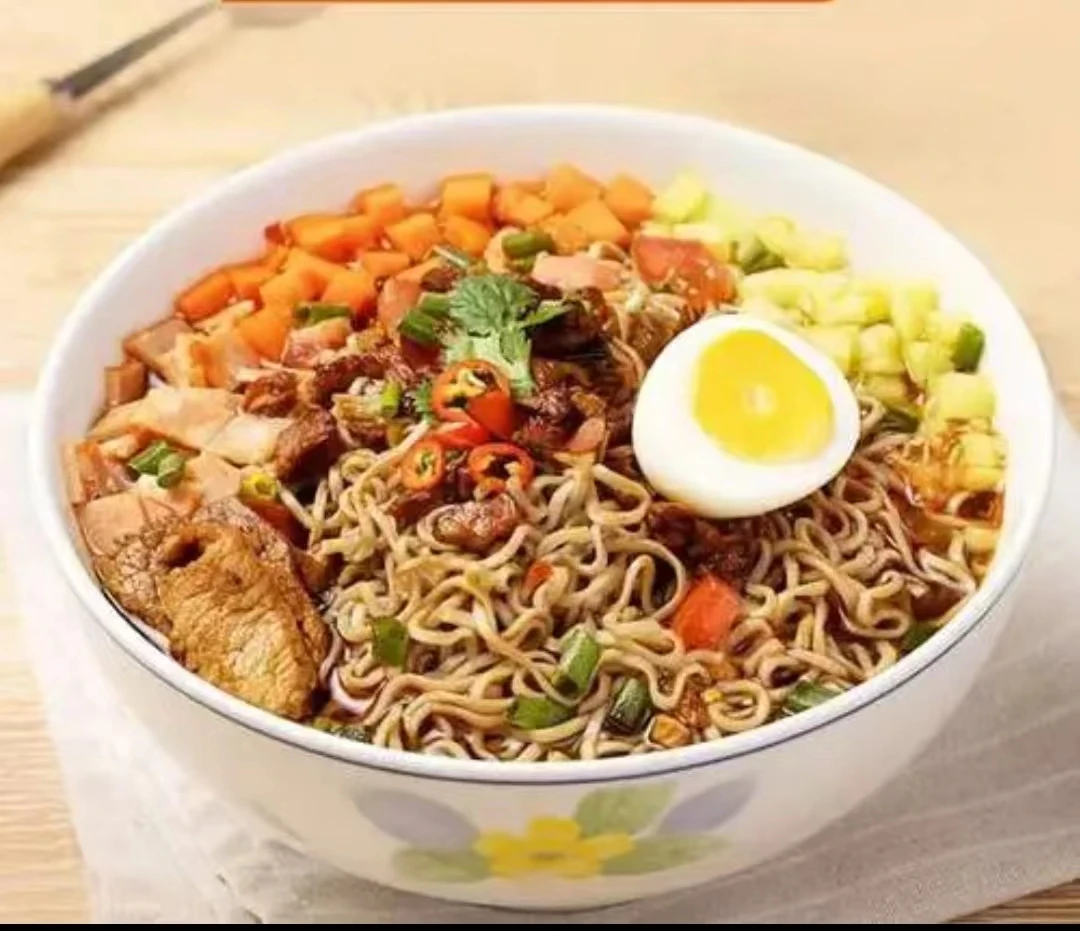 Whole Wheat Noodles For The Public Groups Low Fat Heathy Noodles Soba Noodles With Spring Onion Oil Sauce