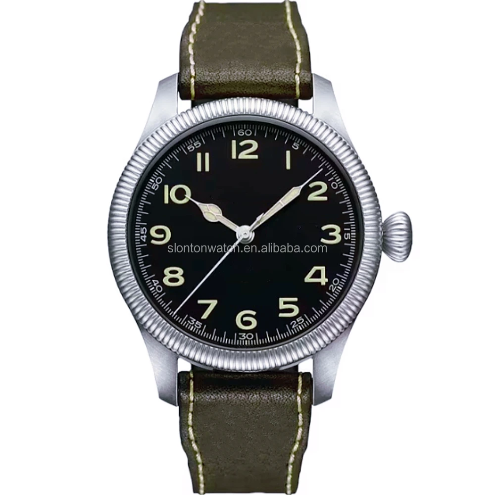 Slonton Factory Customized Quartz Watch Arabic Numerals Dial Classic Design Leather Wristwatch for Women