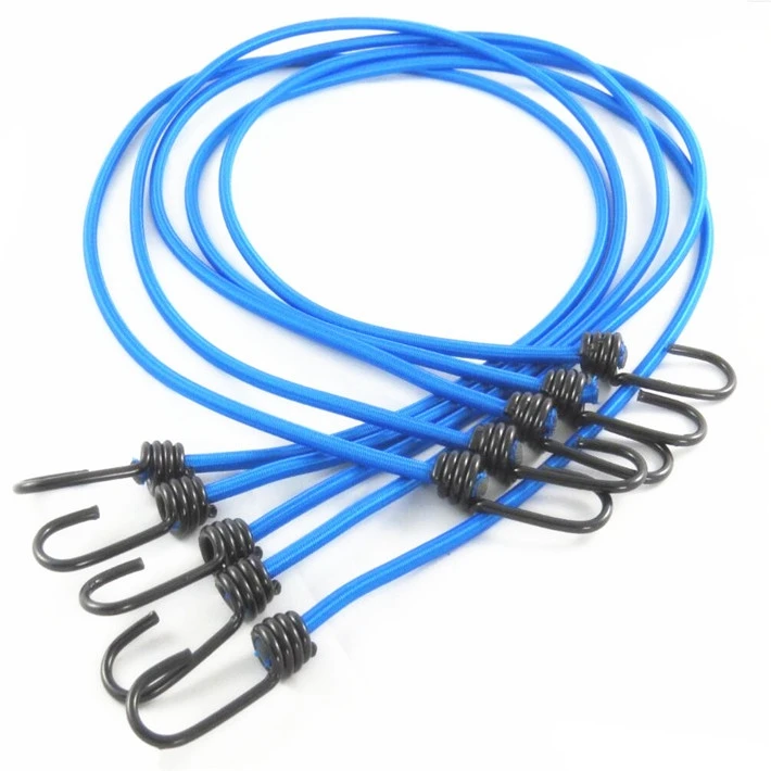 custom  bungee  elastic cord with metal hook elastic packing ropes for motorcycle bike