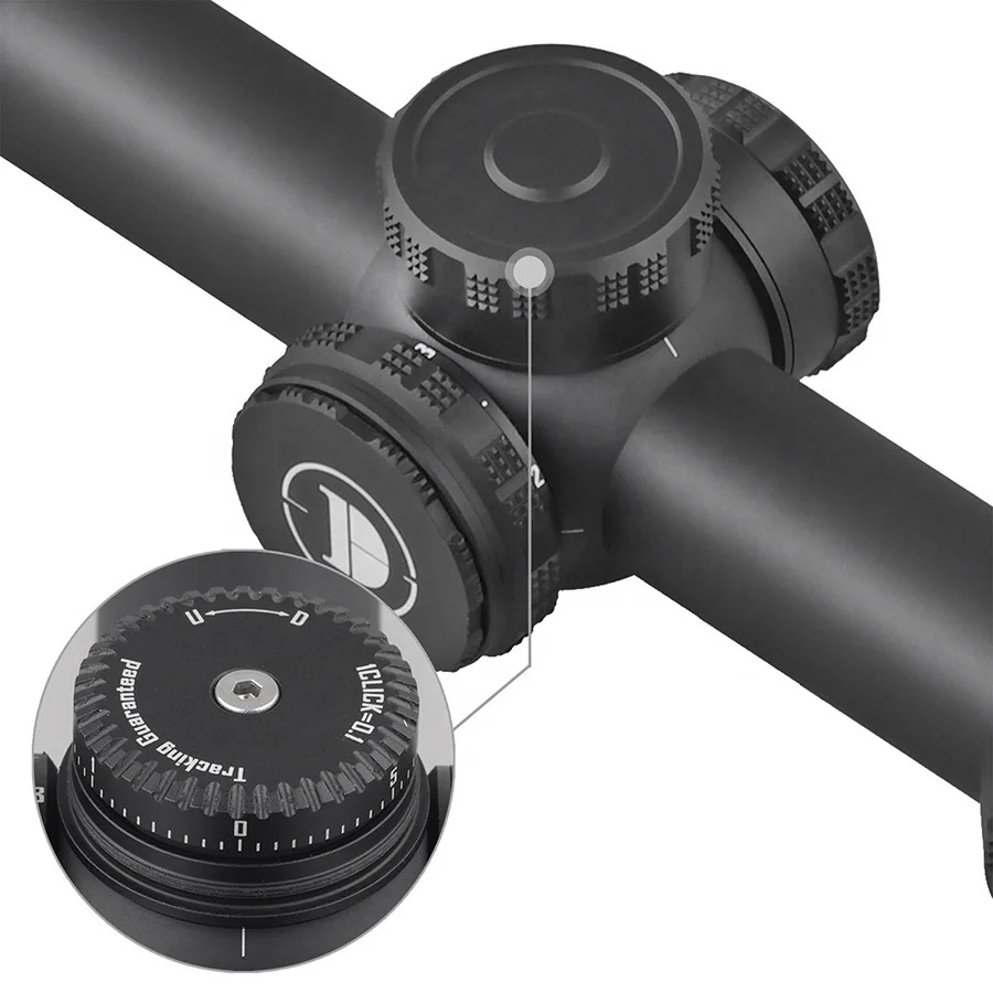 Discoveryopt ED-AR 1-6X24IR FFP первая фокальная плоскость водонепроницаемый противотуманный красный световой прицел