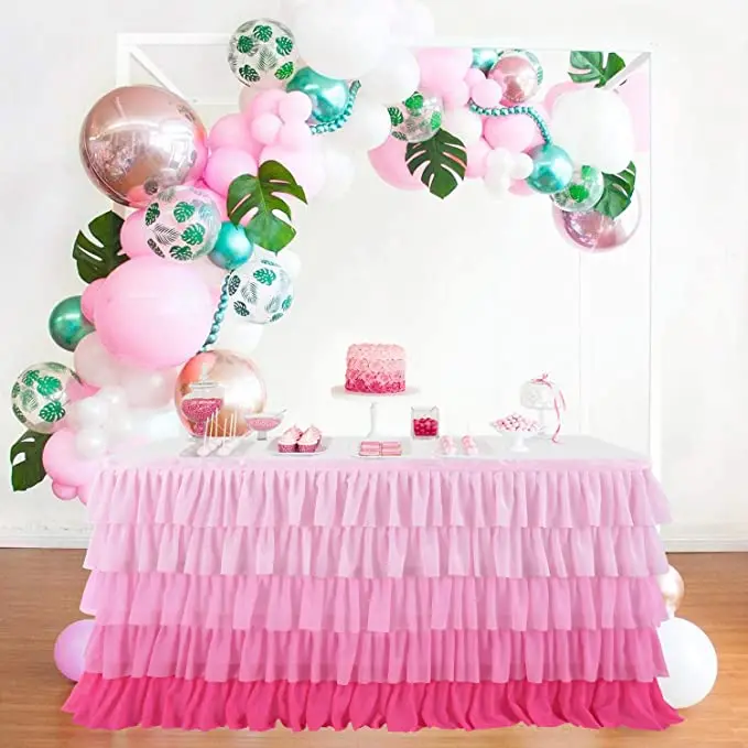 led hawaiian set tutu rainbow table skirt commercial white mermaid