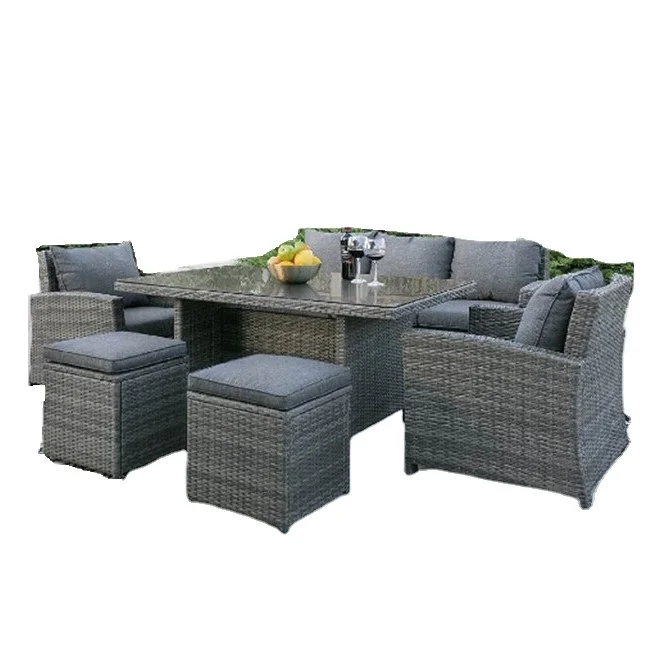 
Simple design hot sale outdoor furniture courtyard leisure rattan sofa 