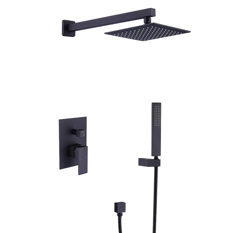 Shower Head Italian Luxury Outdoor Pool Wallmounted Shower And 8 Inch Contemporary Bathroom Shower Set Bath & Faucets