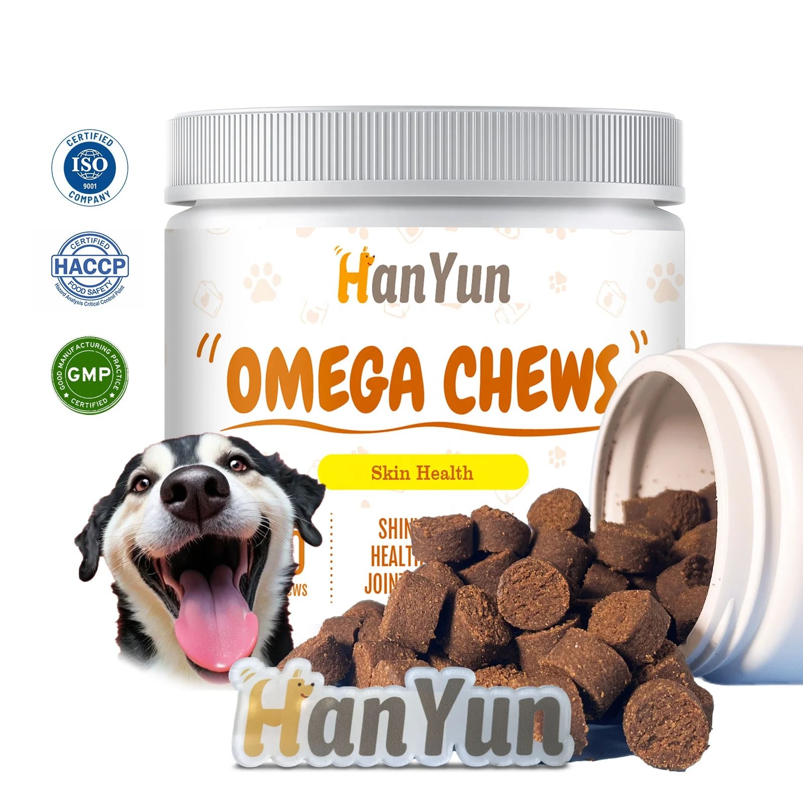 Hanyun Factory Wholesale Dog Supplements Rich In Powerful Omega-3 6 9 Fatty Acids Krill Supplements For Dogs with EPA DHA