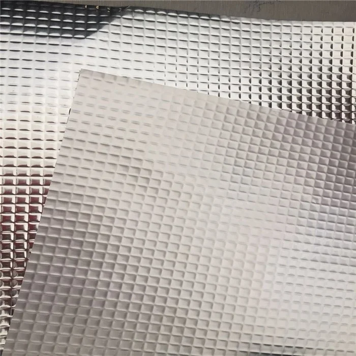 Thermal isolation materials Embossed aluminum foil AL+PET