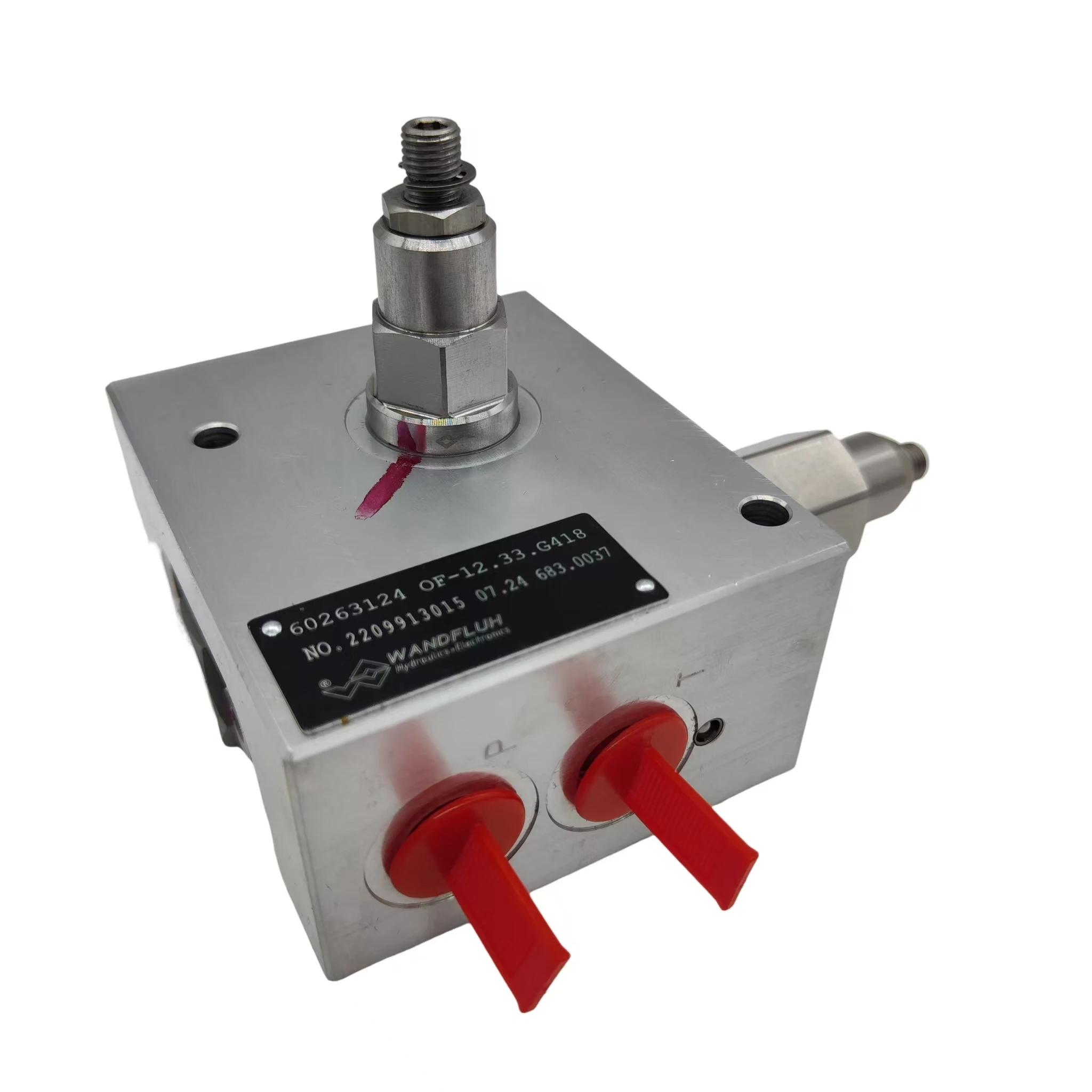 60263124 0 f - 12.33. G418 NO. 220991301507.24683.0037 SANY waterproof valve main oil cylinder