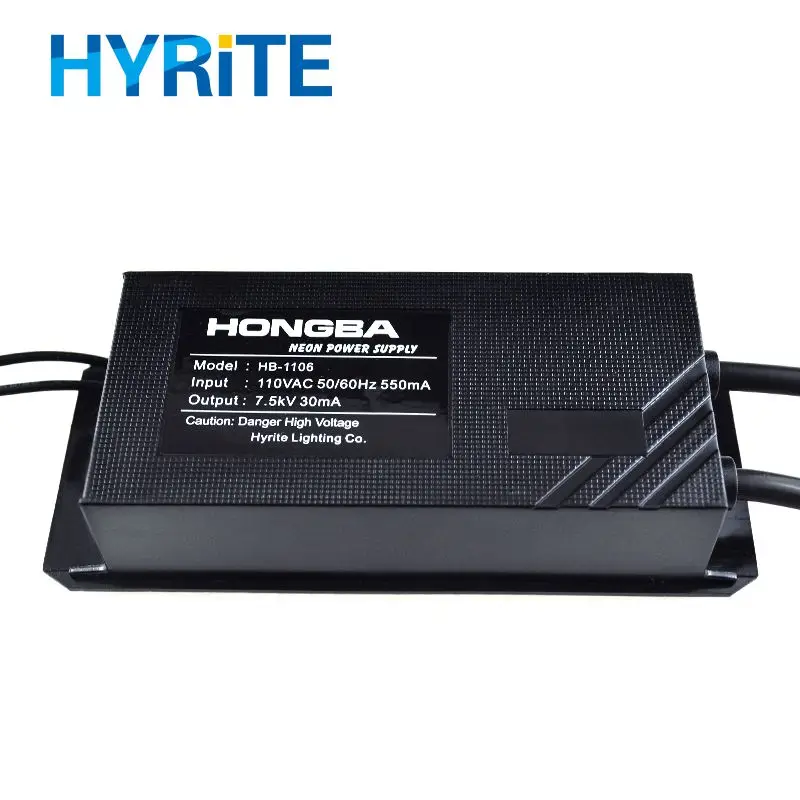 High voltage electronic Hong ba 7.5kv 110v neon sign power supply transformer neon