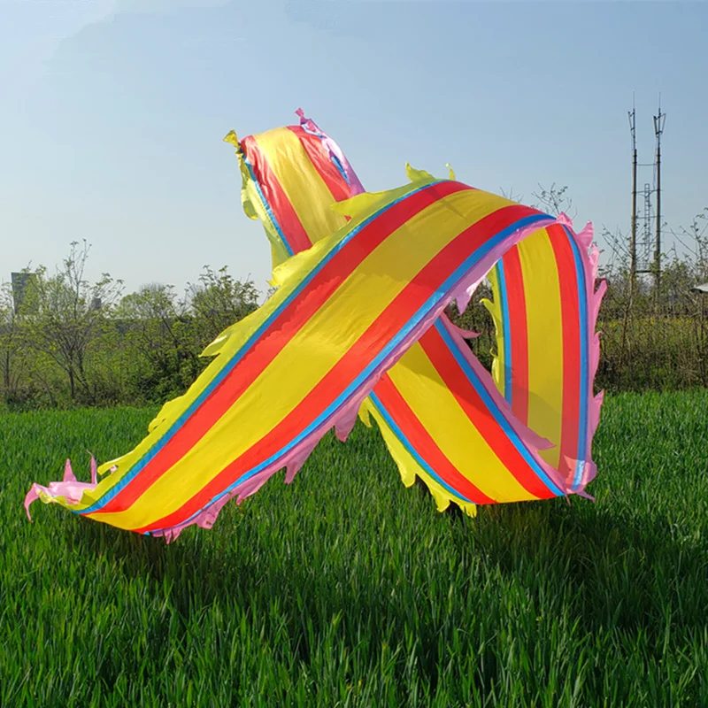 8M Fitness Square Dragon Dance Ribbon Drama Performance Adult Outdoor Sports Entertainment Props gymnastics ribbon