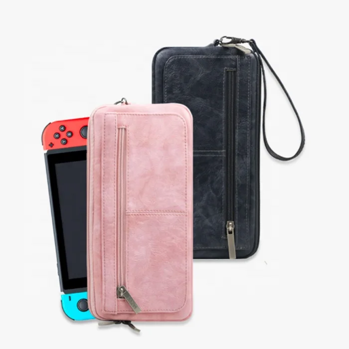 PU leather Switch Lightweight Black Hand bag Carrying Bag for Men Women Travel Bag Easily carrying  for Nintendo Switch Oled