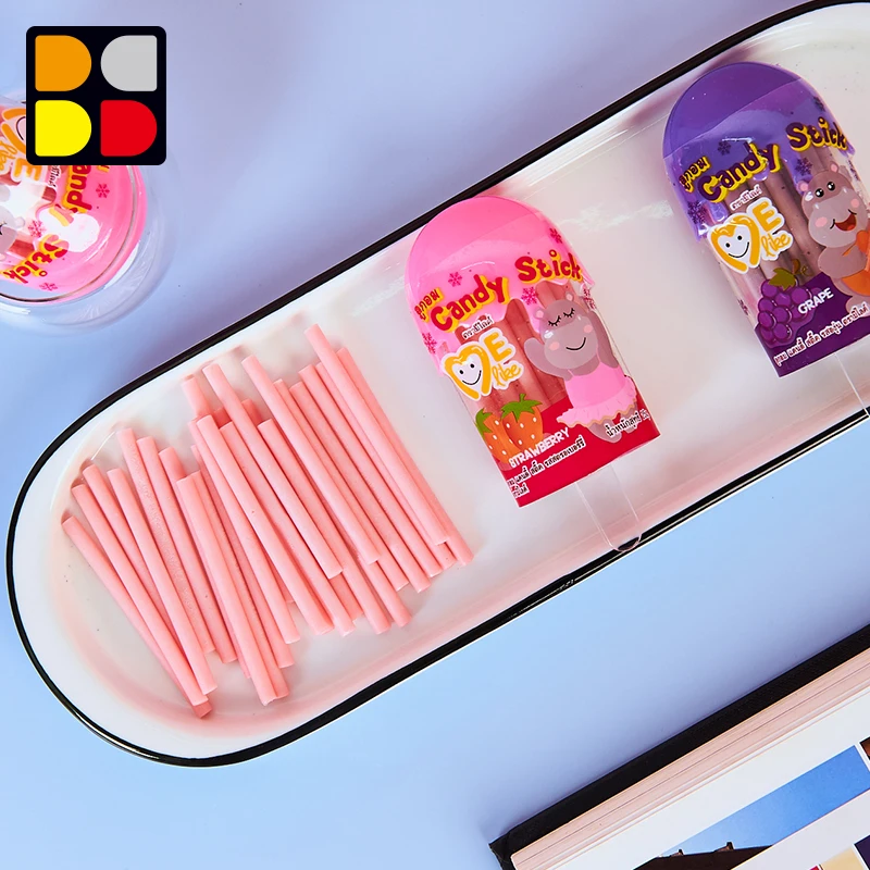 Top Grape Yummy Sour Powder  Ice Cream CC Stick Candy Strawberry Grape