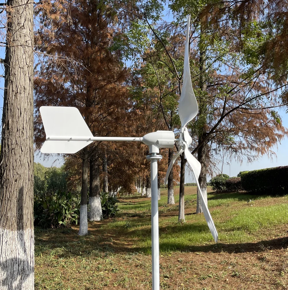 Free Energy Horizontal 1kw 3kw 5kw Windmill Wind Turbine Generator 24v 48v 96v Output for Home Use 5000W Rated Power
