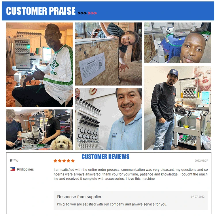 Buy High Quality Computerized Embroidery Machine Single Head 15 Needles China Bead Flat Cap T-shirt Hat Embroidery Machine