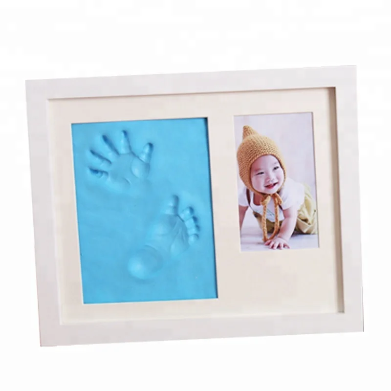 Best selling New Type DIY Baby Handprint Kit Footprint Photo Frame for Newborn Girls and Boys Personalized Gifts