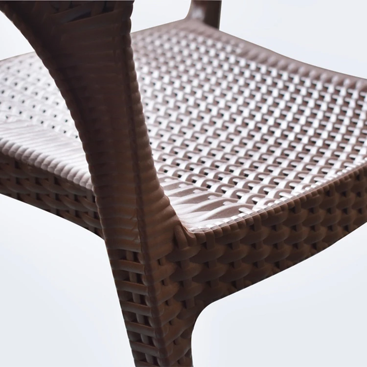 Уличный садовый пластиковый ротанговый стул, садовая мебель, Набор стульев для кафе