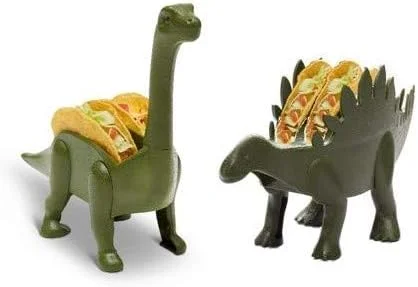 Kid at Heart Crafts Dinosaur Food Holder Fun Kitchen Gadgets - Taco Tuesdays Holder Party Accessory  Green
