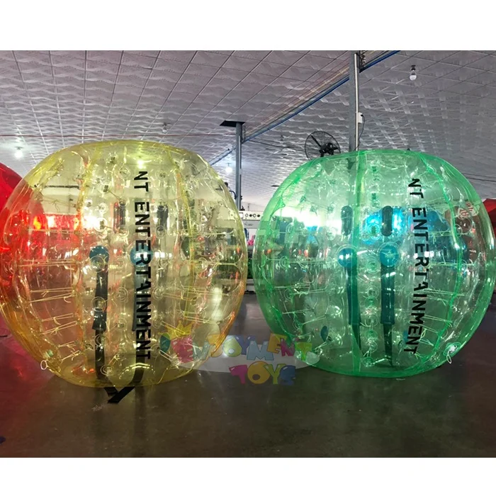 High quality and fun collision ball toy 1.5mm PVC durable and cheap inflatable bubble ball
