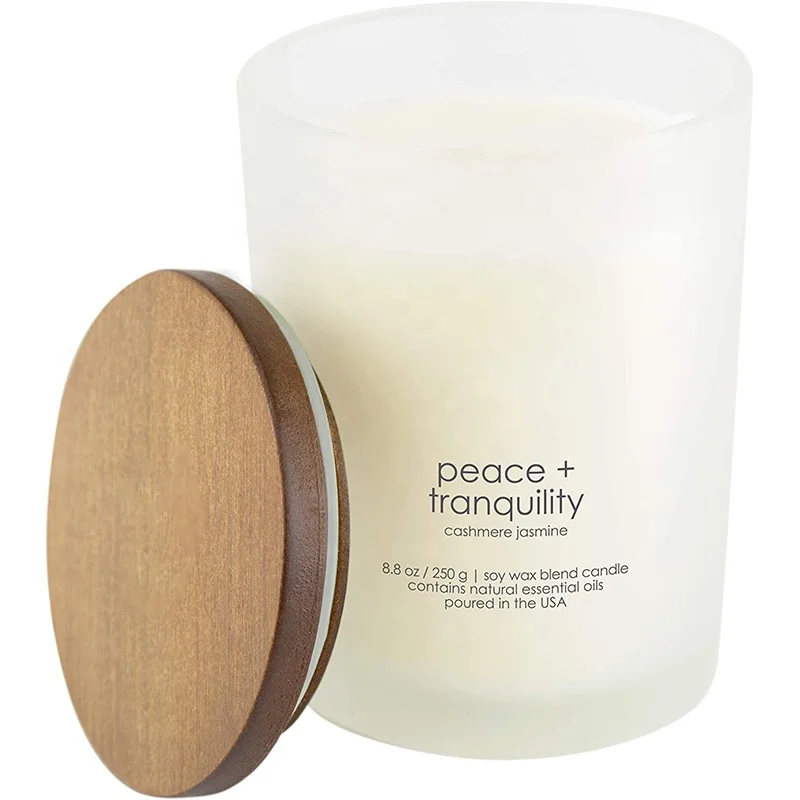 Wholesale Custom White Aroma Candle Pots Glass Tumblers Luxury Home Decor Diy Soy Wax Scented Candle For Candles