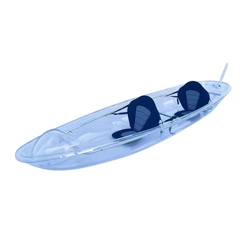 Onemax customized size plastic crystal boat / crystal kayak boat for sea ocean