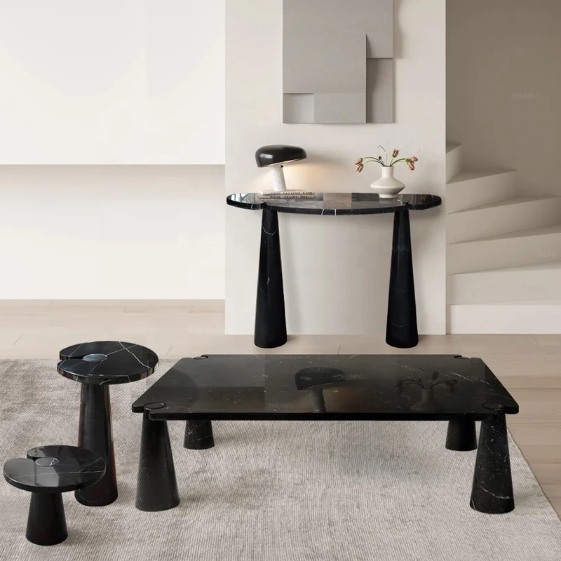 Restaurant furniture simplicity living room furniture limestone travertine marble dining table