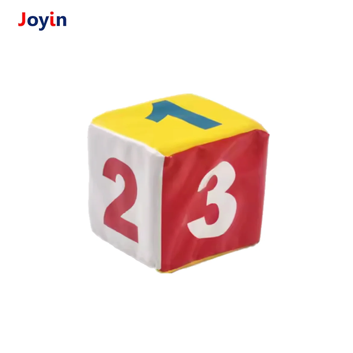 4-Inch Set of Three Math Suede Balls Square Ball with Letters & Dice Kids Leather Soft Plush Stuffed Ball Toy