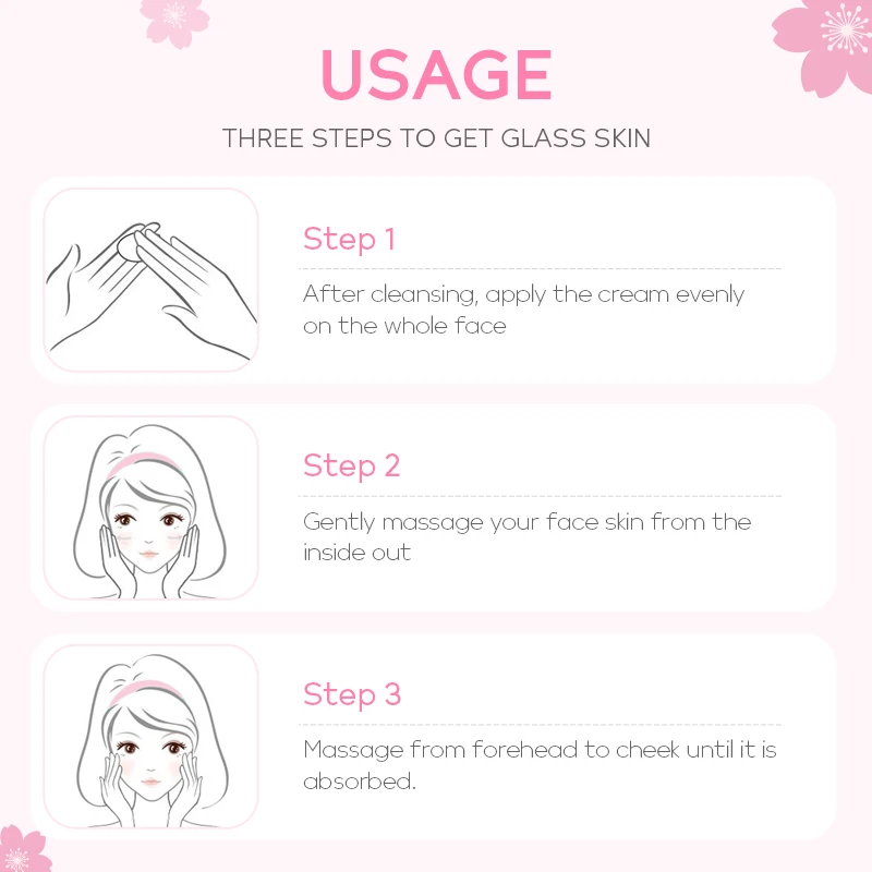 Fenyi Japan Cherry Blossom Hyaluronic Acid Moisturizer Facial Repair Cream Skin Tightening Lines Anti Wrinkle Face Cream