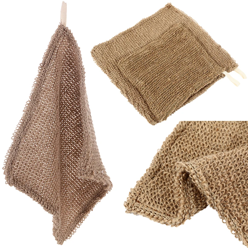 High Quality Hydro Loofah Sisial Hemp Jute Bath Towel Beauty Skin Exfoliating Cloth
