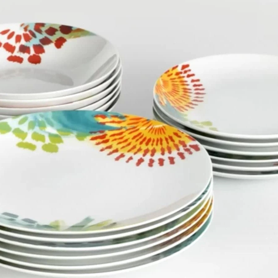 Luxury Royal Hotel Restaurant Western Dinnerware 18pcs porcelain  dinnerware set /germany dinnerware sets for 6