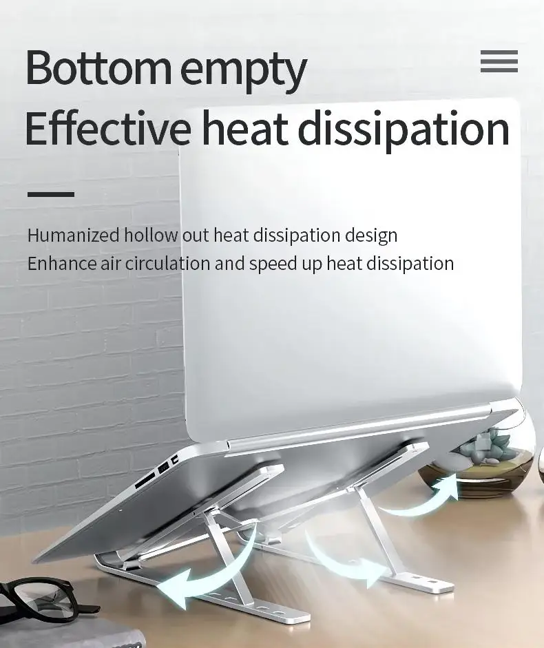 Portable Laptop Stand Support Notebook Aluminum Tablet Stand Foldable Laptop Bracket Pc Holder Ipad Macbook Stand Macbook Cradle