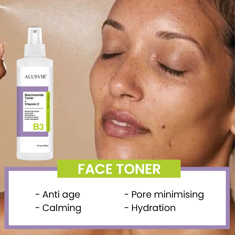 Customized Logo Niacinamide Whitening Skincare Face Wash Cleanser Serum Cream Skin Care Routine Sets For Black Women