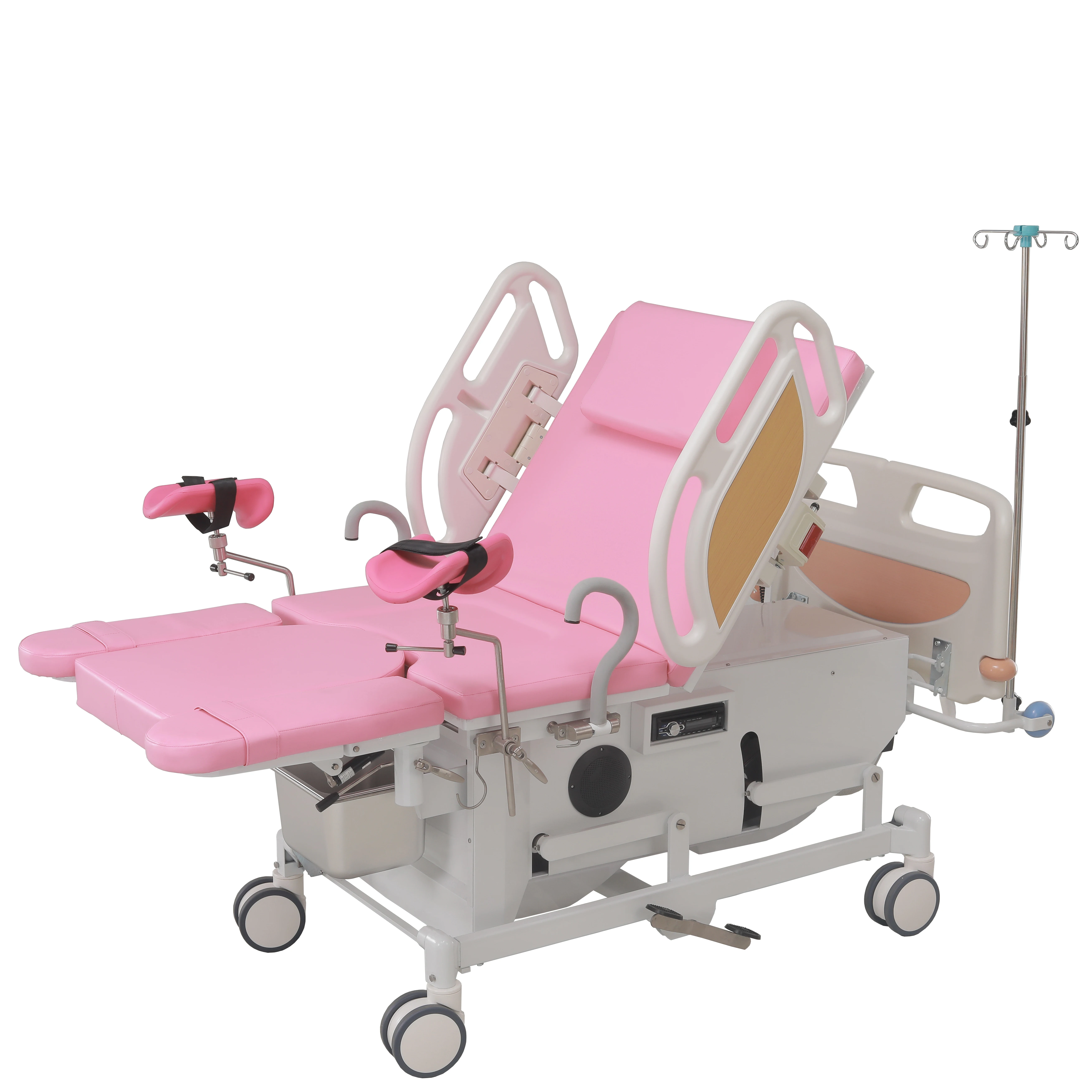 Electric fully function obstetric & nurse bed wide movable gynecology & examination bed remote controlled childbirth bed