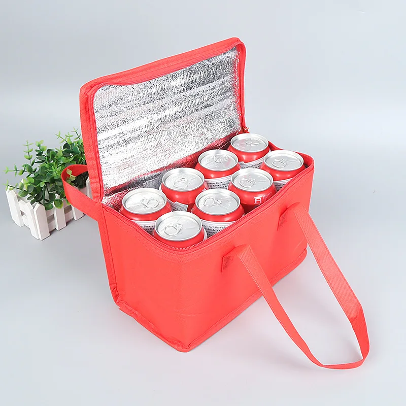 Portable Lunch Cooler Folding Insulation Picnic Ice Pack Thermal Bag Drink Carrier Insulated Bags Food Delivery Bag