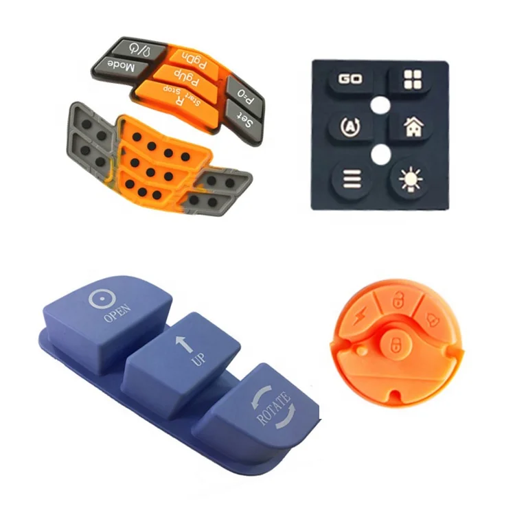 Manufacturer custom conductive electronic silicone rubber keypad buttons silicone button rubber keypad
