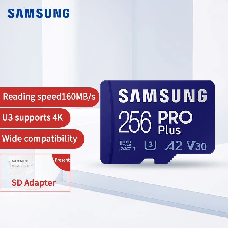 New memory card 512 gb samsung Pro Plus-MD sd cards TF Flash 160MB/s C10 U3 V30 128GB 256GB for Game Console