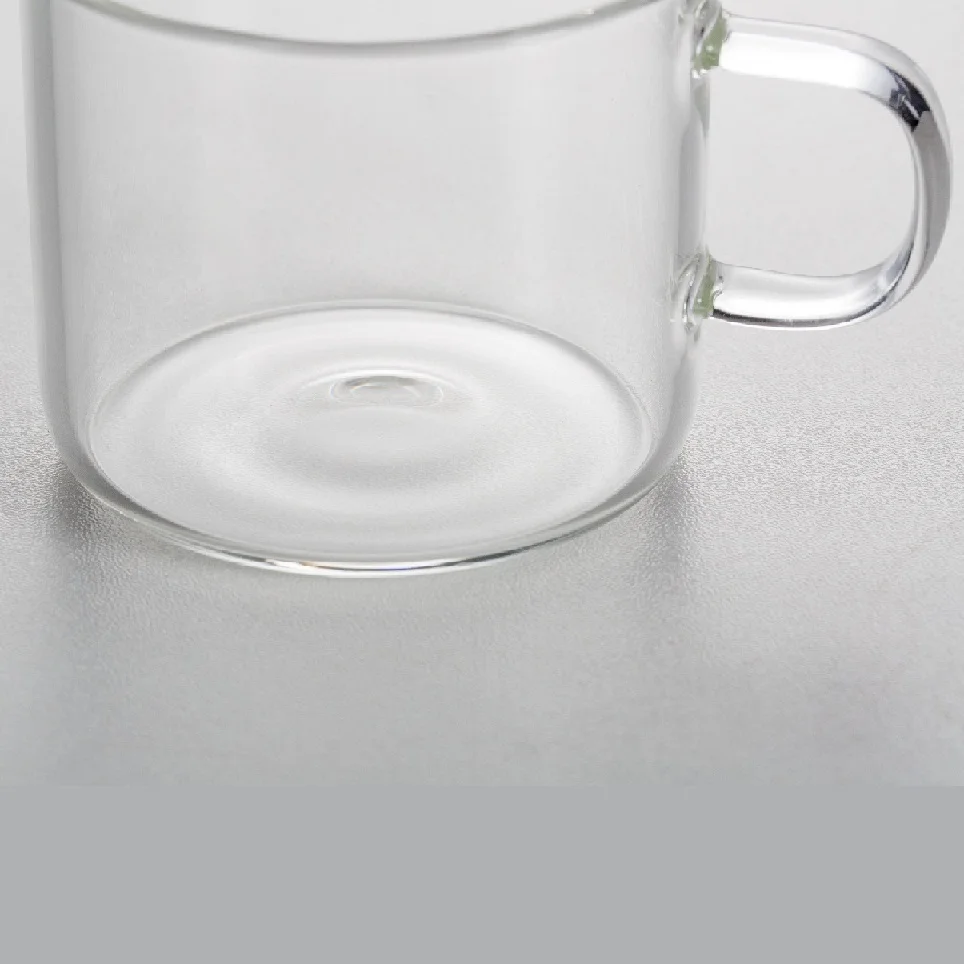 High Borosilicate Glass Thickened Clear Fair Cup Tea Dispenser Clear Glass Tea Cup with Handle for Share Tea