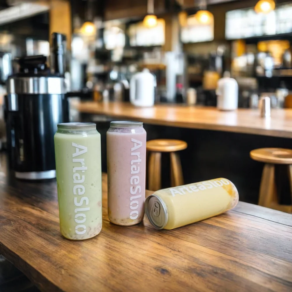 AT PACK Custom Durable Single Wall Plastic Bottle for Cold Brew Coffee Plastic Bottle for Iced Coffee 350ml 500ml