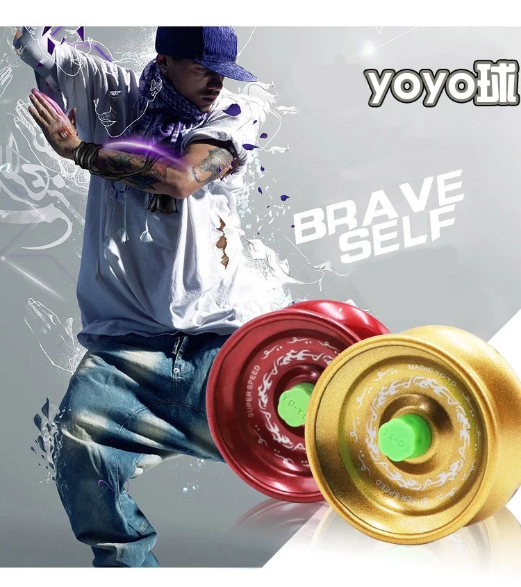 
Alloy yoyo ball Kids Toys Metal ball bearing String Trick yoyo diabolo Yo-Yo Ball Funny yoyo Professional educational toys 
