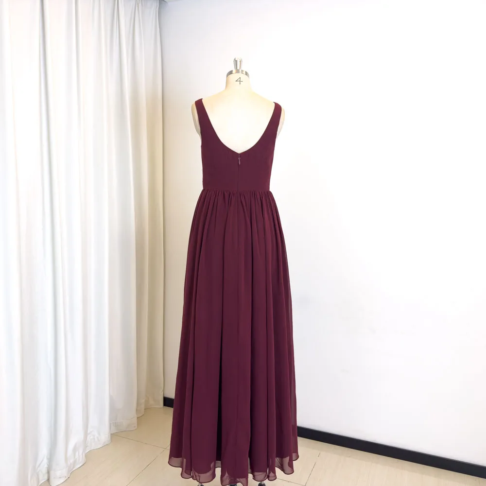 TEENYEE Wholesale Special Occasion Dresses Women Bridesmaids deep V-neck Evening Dress For Women Formal