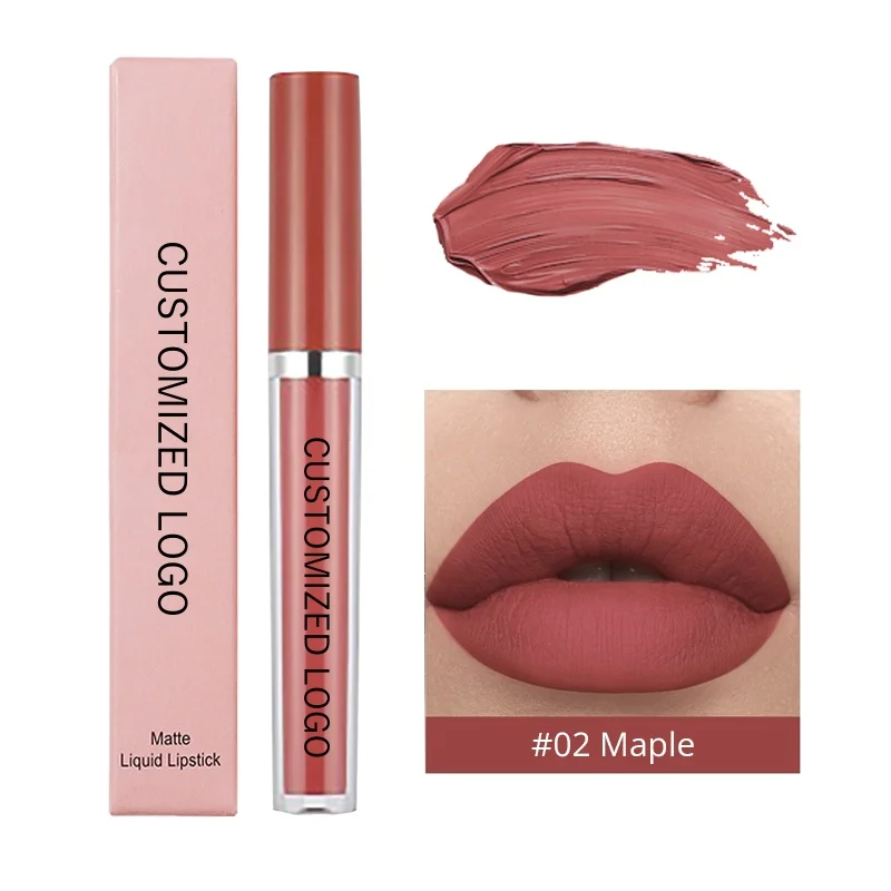 HANDAIYAN 6 Colors Simple Smooth Liquid lipstick Velvet Matte Makeup Lipstick Waterproof Pigment Long Lasting Lipstick
