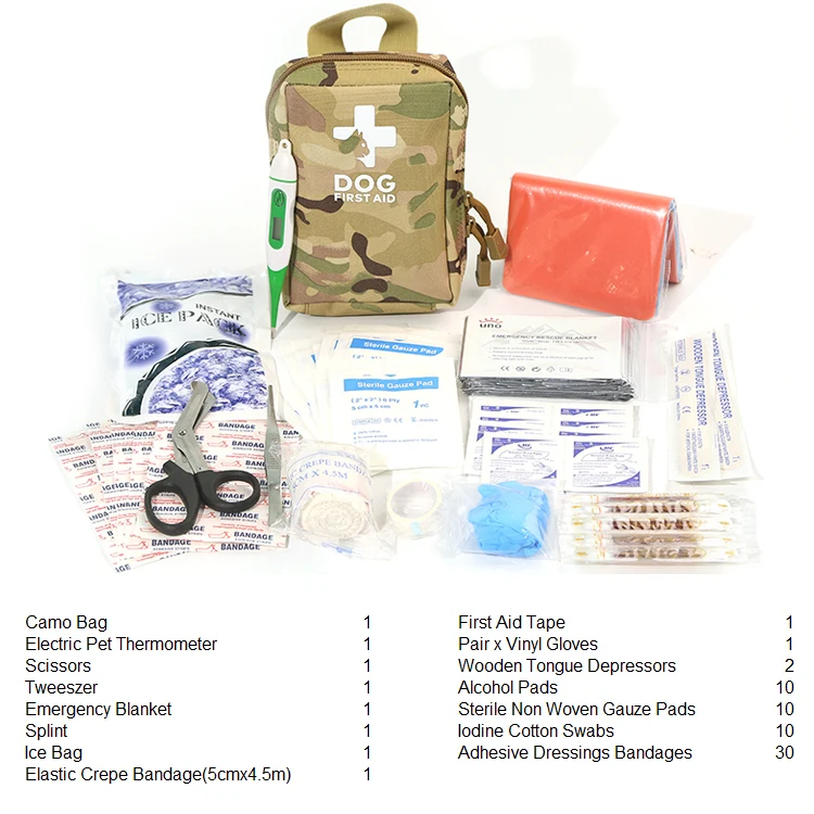 Hot selling pet first aid kit backpacking first aid kit bag for dog
