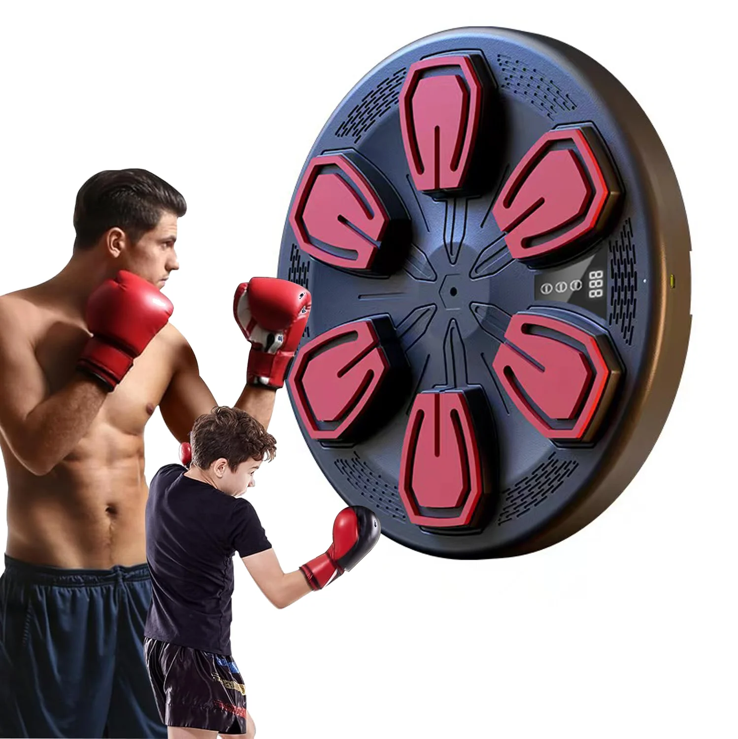 LINGZE High Quality PU Music Boxing Machine for Fitness at Home Multifunctional Wall Mounted Target Punch