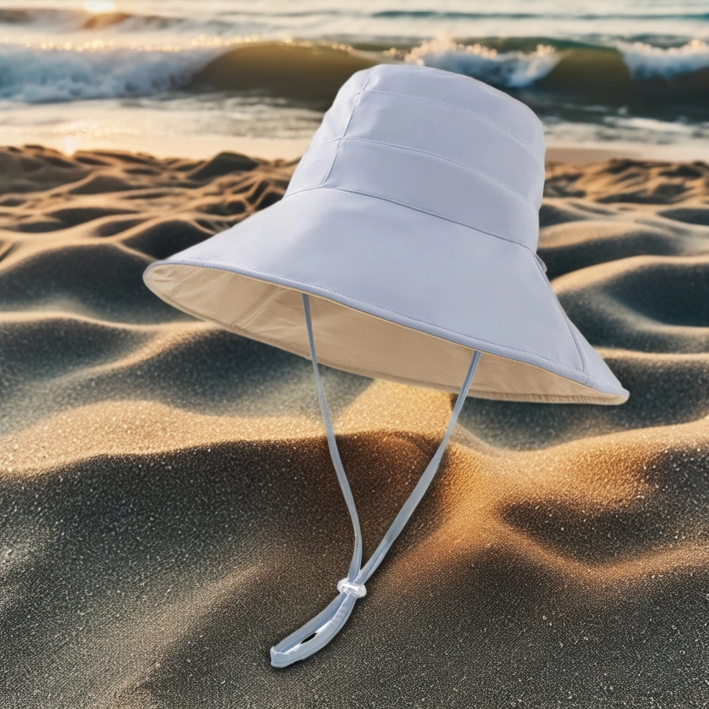Wholesale Breathable Sun Hat for women  Custom Logo Wide Brim Boonie Hat Hiking Outdoor Activities Covered Protection Bucket Hat