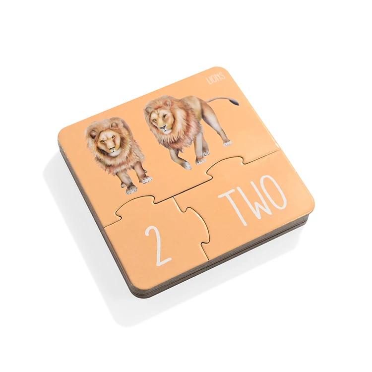 Manufacturer Toddler Math Puzzle English Arabic Numerals Card Game For Kids