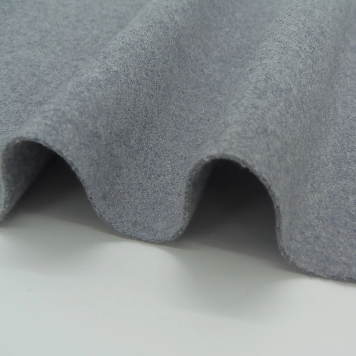 double face cut velvet woolen clothfabric plain dyed color melton leisure woven fleece textile for overcoat