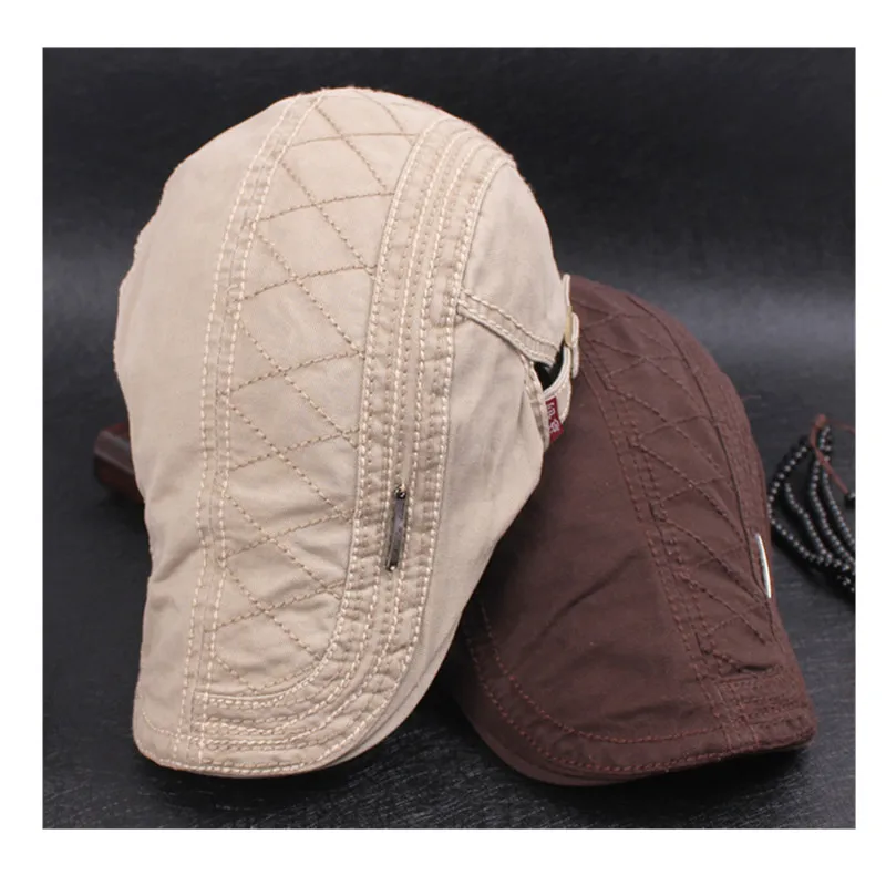 Мужская Модная хлопковая сетчатая вышитая шапка-утенка Gorras Planas регулируемые винтажные Плоские