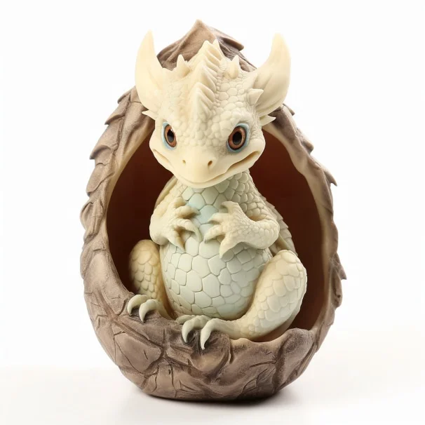 Lava Dragon Egg Resin Statue Ornamental Dinosaur Eggs Home Decor Collection Kid Gift Toy M-317