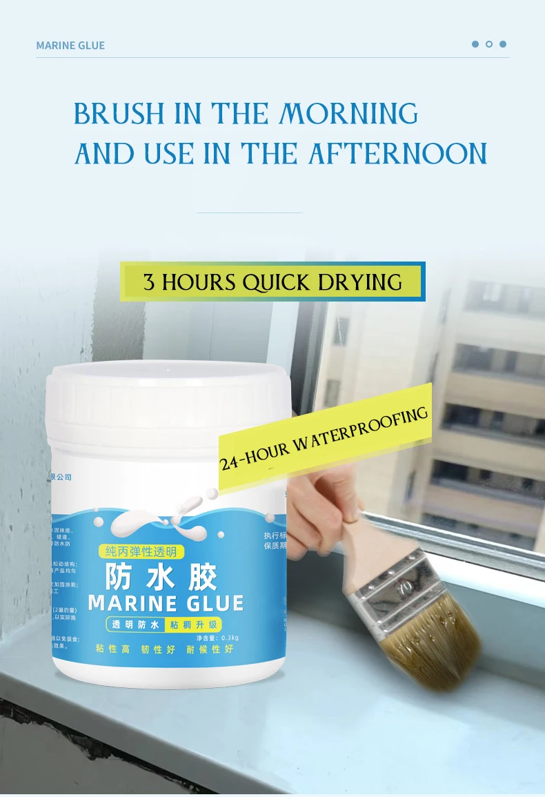 ChongYan Invisible Waterproofing Brickwork Invisible Waterproofing Coating Waterproofing Materials Wall Paint 300g or 10.6oz