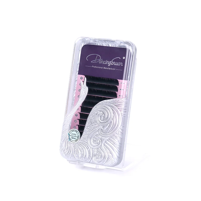 made in china supplier beautiful handmade 0.15 0.10 ellipse flat cashmere volume eyelash extensions