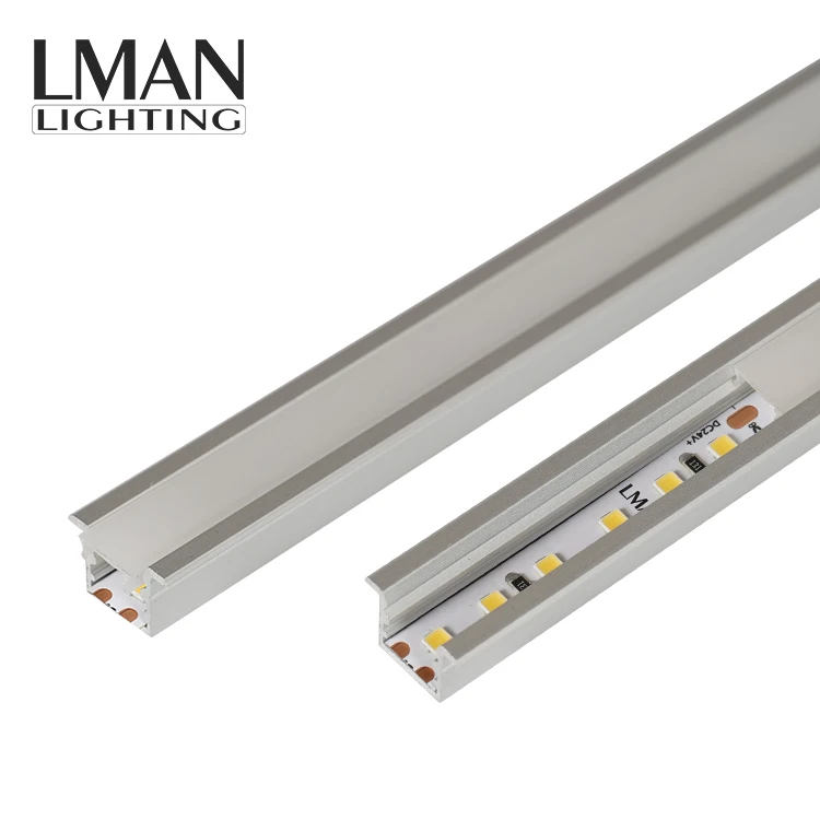 Aluminum Profile PC Cover No Dark Spot SMD2835 FPCB Recessed Linear LED Strip Light
